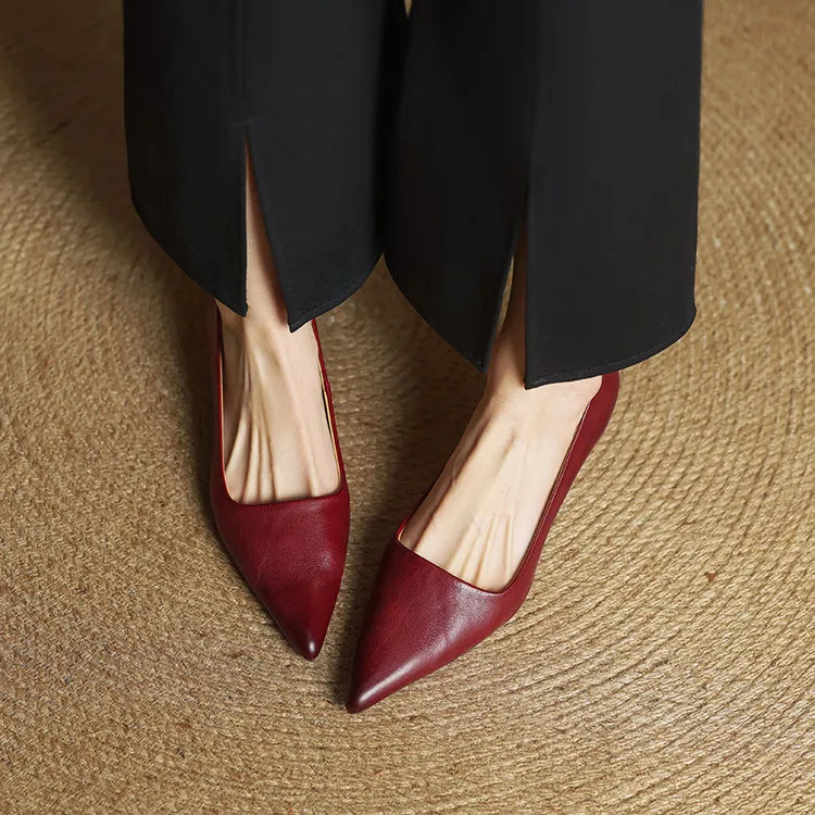 ANOK - ESCARPINS EN CUIR VÉRITABLE