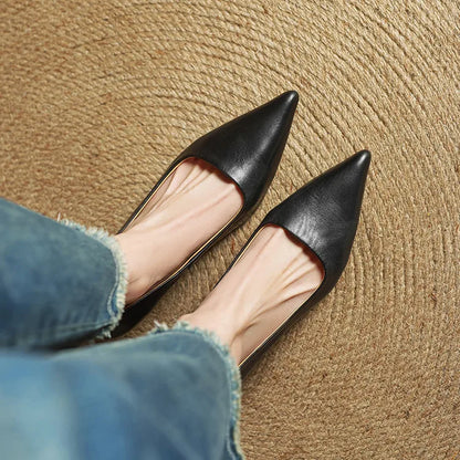 ANOK - ESCARPINS EN CUIR VÉRITABLE