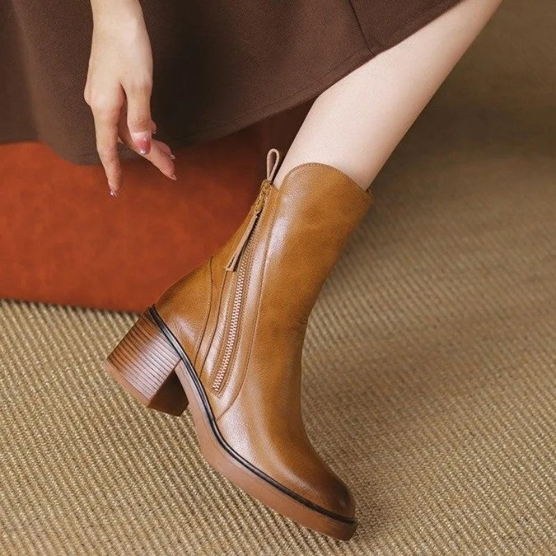 GARCIEL - BOTTINES EN CUIR