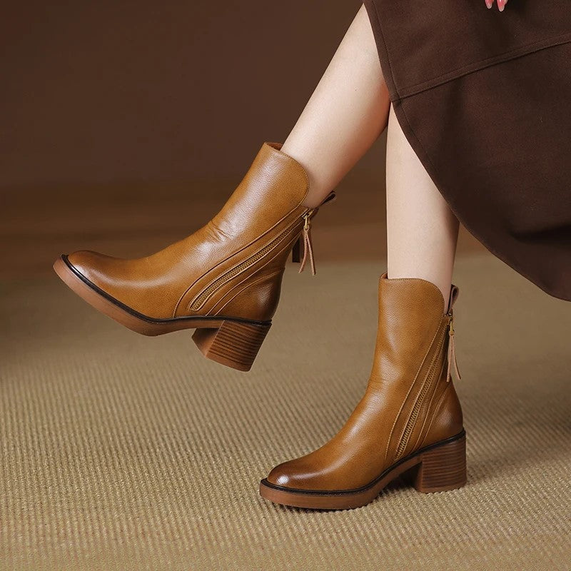 GARCIEL - BOTTINES EN CUIR