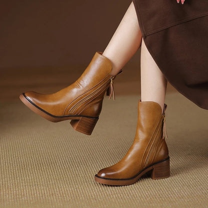 GARCIEL - BOTTINES EN CUIR