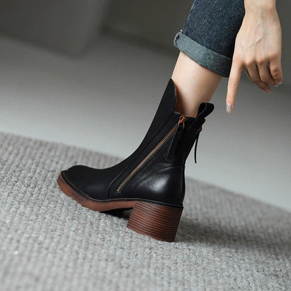 GARCIEL - BOTTINES EN CUIR