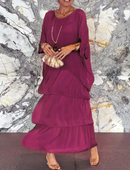 LARA - ROBE LONGUE FLUIDE ET ÉLÉGANTE