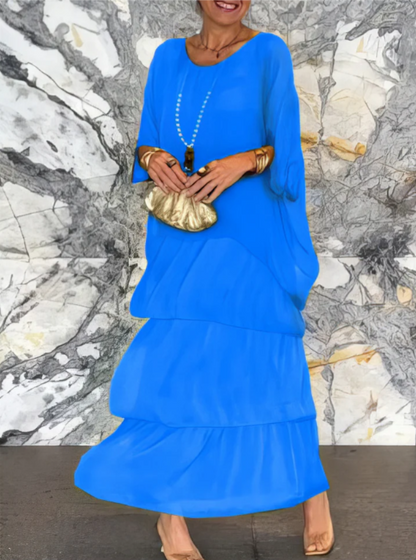 LARA - ROBE LONGUE FLUIDE ET ÉLÉGANTE