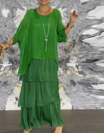 LARA - ROBE LONGUE FLUIDE ET ÉLÉGANTE
