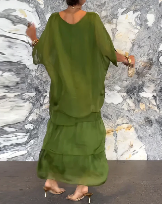 LARA - ROBE LONGUE FLUIDE ET ÉLÉGANTE