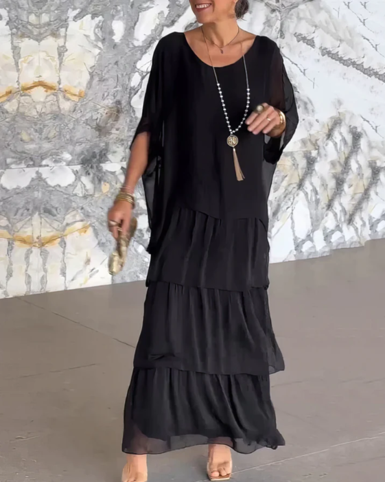 LARA - ROBE LONGUE FLUIDE ET ÉLÉGANTE