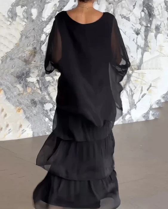 LARA - ROBE LONGUE FLUIDE ET ÉLÉGANTE