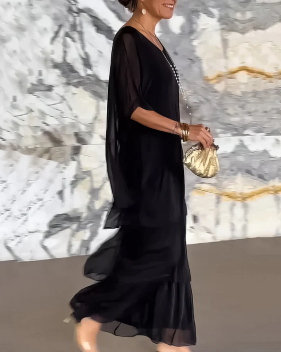 LARA - ROBE LONGUE FLUIDE ET ÉLÉGANTE