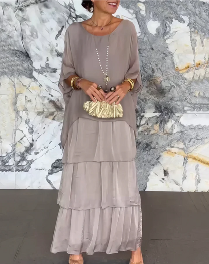 LARA - ROBE LONGUE FLUIDE ET ÉLÉGANTE