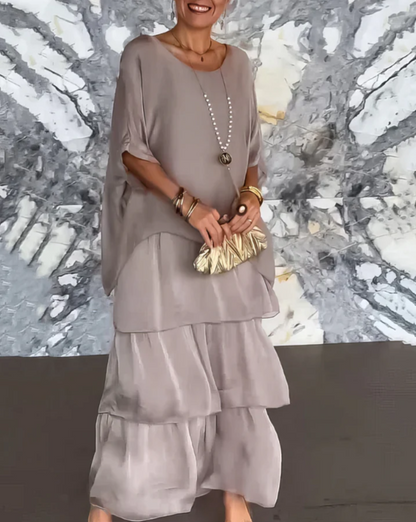 LARA - ROBE LONGUE FLUIDE ET ÉLÉGANTE