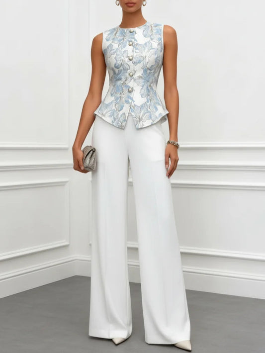 ILANA - ENSEMBLE CARACO ET PANTALON
