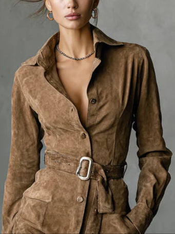 VERA - ROBE MIDI EN DAIM
