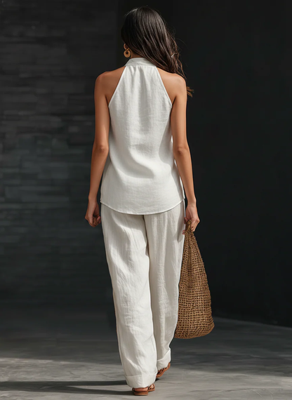 ZAPHY™ | ENSEMBLE SANS MANCHES ET PANTALON LARGE