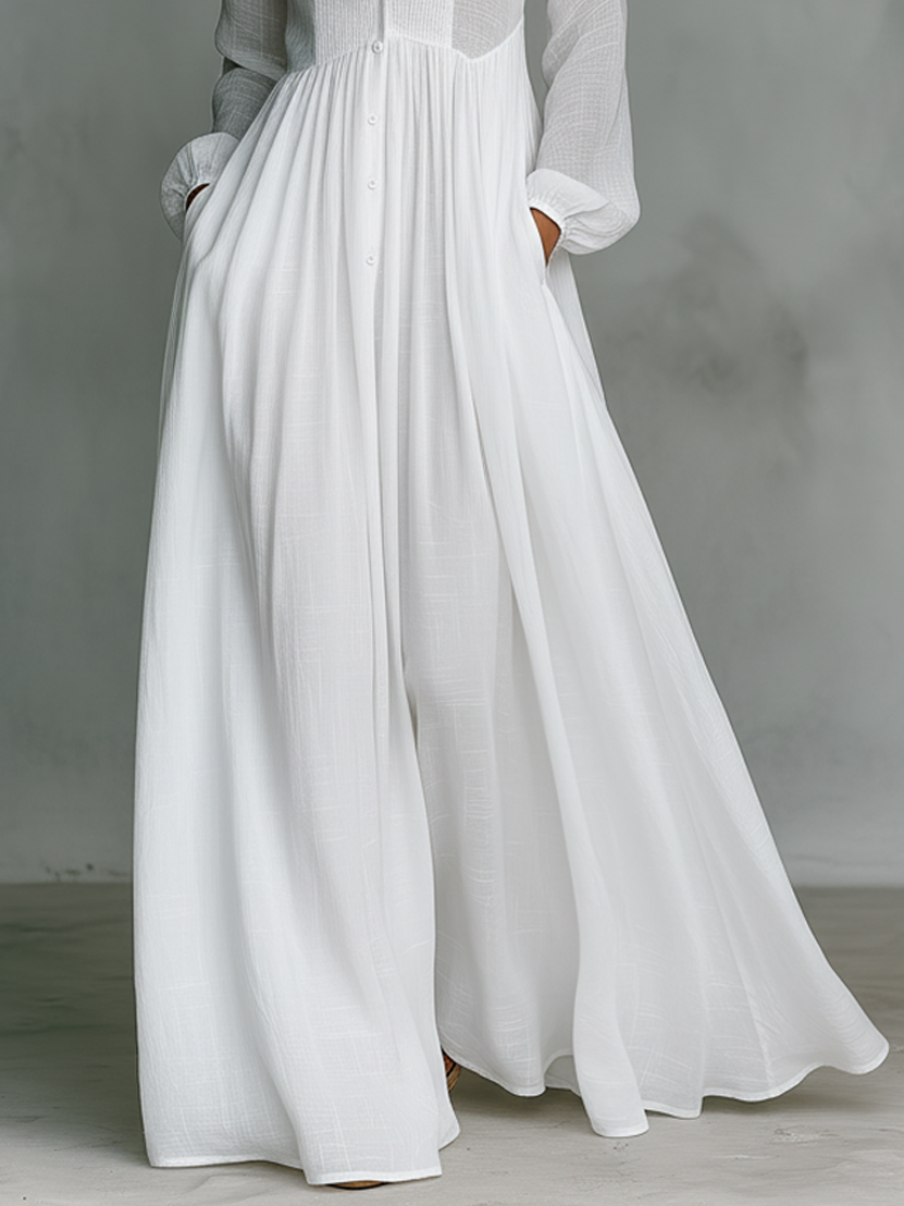 IFE - ROBE MI-LONGUE EN MAILLE, COL EN V, COUPE AJUSTÉE