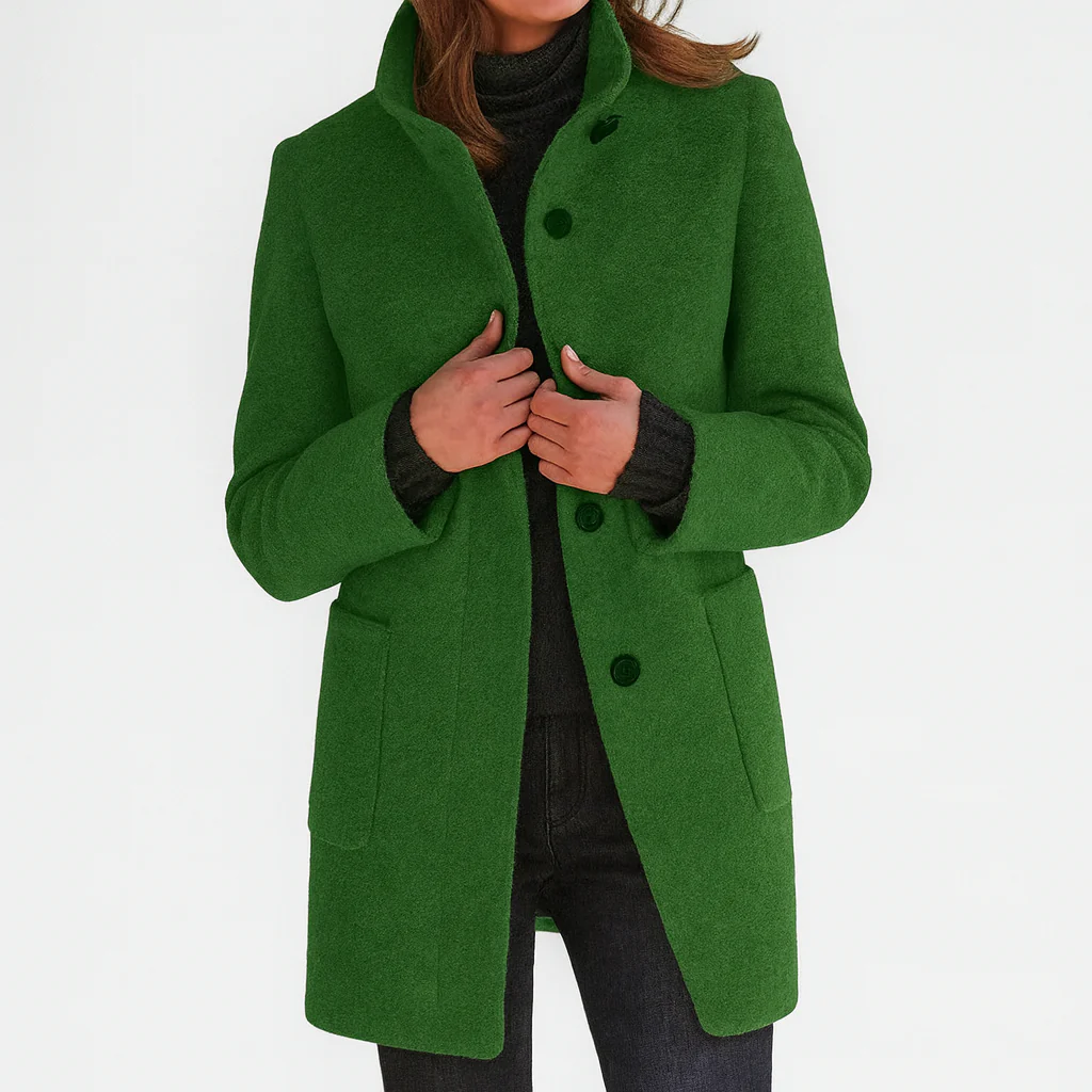 HELENA - MANTEAU EN LAINE COUPE MIDI