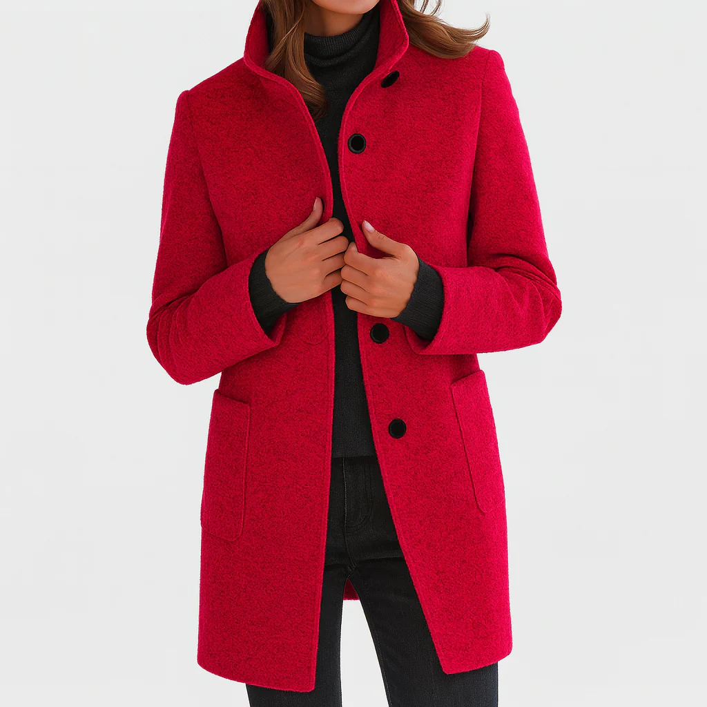 HELENA - MANTEAU EN LAINE COUPE MIDI