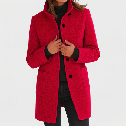 HELENA - MANTEAU EN LAINE COUPE MIDI