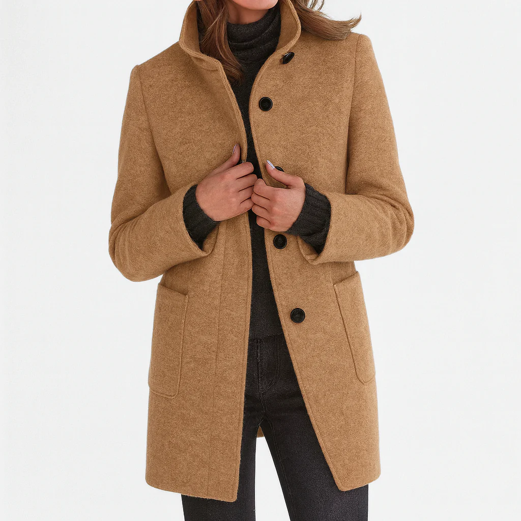 HELENA - MANTEAU EN LAINE COUPE MIDI