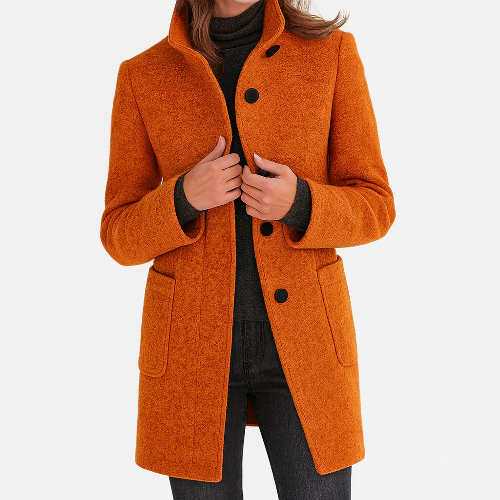HELENA - MANTEAU EN LAINE COUPE MIDI