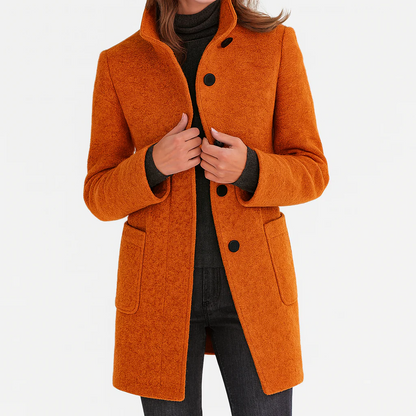 HELENA - MANTEAU EN LAINE COUPE MIDI