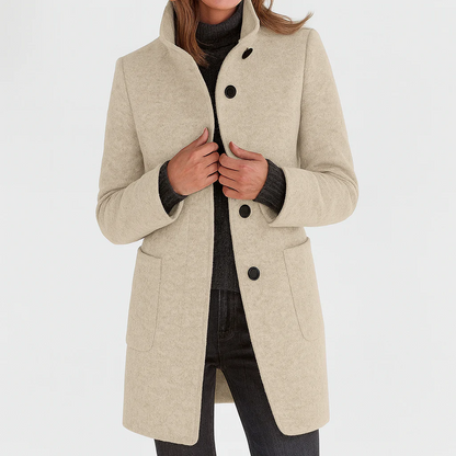 HELENA - MANTEAU EN LAINE COUPE MIDI
