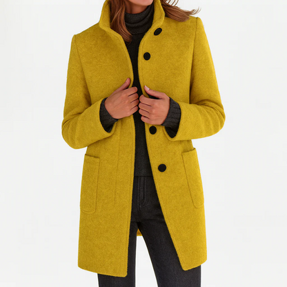 HELENA - MANTEAU EN LAINE COUPE MIDI