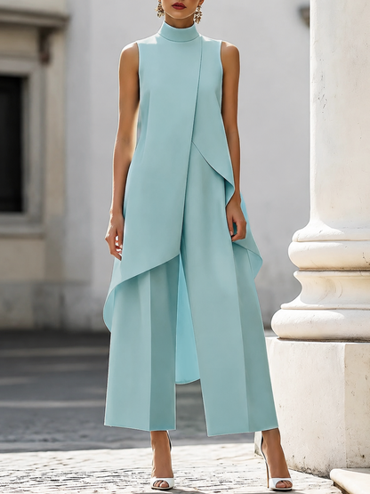 EVERLY - ENSEMBLE ÉLÉGANT DEUX PIÈCES À JAMBES LARGES