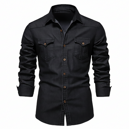 ADAPTIVEFIT - CHEMISE EN JEAN DE COTON