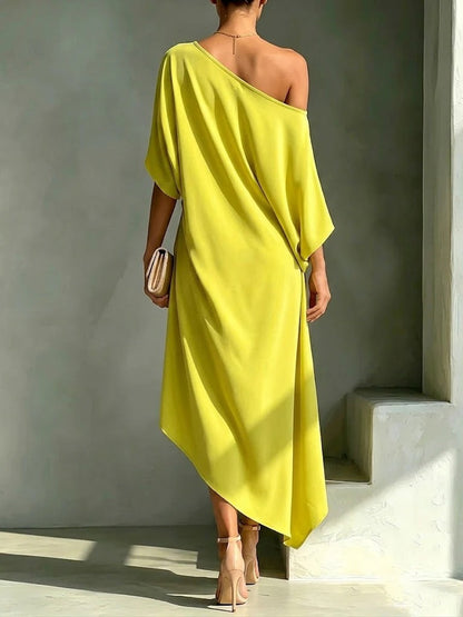 CANDICE - ROBE ASYMÉTRIQUE ÉLÉGANTE